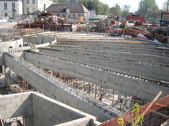  construction du parking souterrain